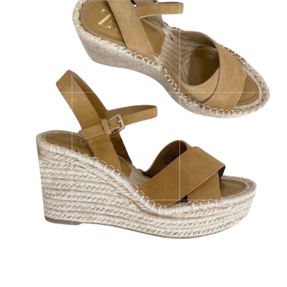 Zara  Perp-Toe Wedge Platform Sandals - Picture 2 of 2